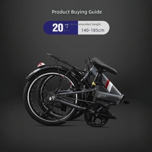 <span class=keywords><strong>V</strong></span>élo pliant Philip ultra-léger 7 vitesses 20 pouces en alliage d'aluminium avec fourche à ressort, cadre rigide, freins <span class=keywords><strong>V</strong></span>-Brake doubles, <span class=keywords><strong>v</strong></span>élo portable pour adultes - Product Image 3