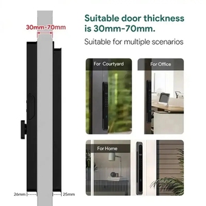 Wifi thông minh khóa cửa máy ảnh không thấm nước IP68 Đầu đọc dấu vân tay gỗ cửa tương thích tạm thời mật khẩu điện tử khóa kỹ thuật số - Product Image 3