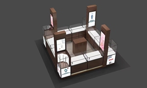 Espositore per Gioielli di Lusso Nero Personalizzato, Bancone Moderno per <span class=keywords><strong>Gioielleria</strong></span> Commerciale, Chiosco per Gioielli da Centro Commerciale in Offerta - Product Image 3