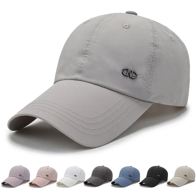 Nuevas gorras de béisbol de verano personalizadas de 6 paneles para mujer, sombreros de papá ajustados perforados de corte láser informales de secado rápido para hombres al aire libre a la moda