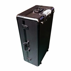 Caja <span class=keywords><strong>de</strong></span> <span class=keywords><strong>herramientas</strong></span> portátil <span class=keywords><strong>de</strong></span> aluminio negro Barbero <span class=keywords><strong>maletín</strong></span> vacío pequeño multifuncional para el hogar - Product Image 1