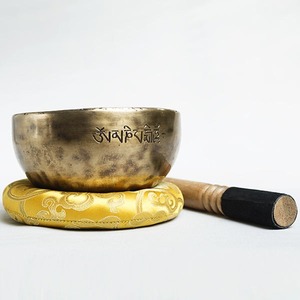 Cuenco Tibetano Dorado de Latón Antiguo Moderno, el Más Vendido, para Meditación Profunda, Mindfulness y Alivio del Estrés - Product Image 4