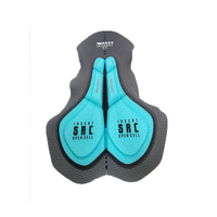 Coussin de cyclisme avec logo personnalisé de grande taille à séchage rapide respirant par sublimation pour équipes sportives pour shorts de cyclisme
