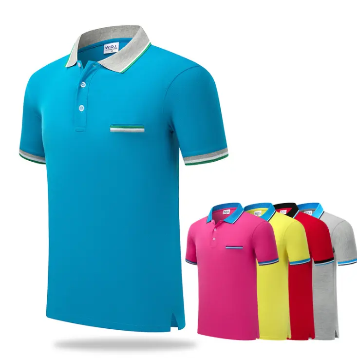2022 Custom 100% Polyester T-Shirts Kurzarm schnell trocknen Polo T-Shirt Fit