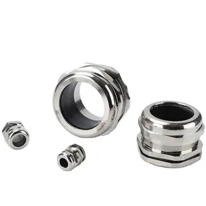 Ip68 waterproof brass metal stainless steel cable glands pg7 pg9 pg11 4-8mm electric wire cable gland