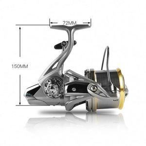 Moulinet Spinning NGK 17+1BB en Nylon et Alliage d'Aluminium, Bobine 8000-14000, Frein Max 18kg, Ratio 4.8:1, Pêche Lac Rivière Ruisseau, Gauche - Product Image 4