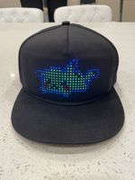 Gorra LED con Mensaje a Color, Carga USB, Control por Aplicación, Mensaje Desplazable, Pantalla LED, Gorras Snapback, Gorra LED Programable