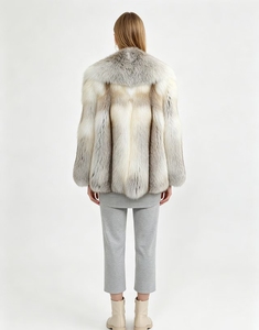 Luxury Real Sun Glo High Street Fox <strong>Fur</strong> Women's Short Thick Windproof Natural Winter Coat &amp; <strong>Jacket</strong> - Product Image 3
