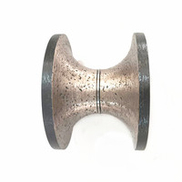 JDK V30 Fraise diamantée profilée à brasage sous vide, à profil moyen, pour rainurage, à bout arrondi complet, 1-1/4 pouces