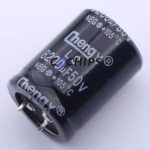 ตัวเก็บประจุอิเล็กโทรไลติคอลูมิเนียมแบบสแน็ป LS828M050P40RR0VH2SP0ผ่านรูชิ้นส่วน THT D30xL40mm 8200uF 20% 50V 30mm - Product Image 1