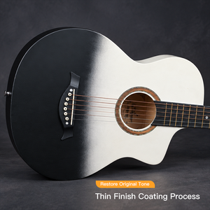 Guitarra Acústica de 38 Pulgadas con Cuerpo de Madera de Tilo y Acabado Mate, Directo de Fábrica, Personalizada, con Paquete de Accesorios de Regalo, para Principiantes y Práctica Musical - Product Image 5