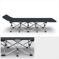 Lit de camping pliable Mingchan, lit portable en tissu Oxford avec sac de transport pour la sieste au bureau, les voyages en plein air et la plage