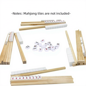 Pousseur et support de mahjong en bois massif moderne avec support pour échecs et dominos pour <span class=keywords><strong>jeux</strong></span> de table – Vente en gros - Product Image 2