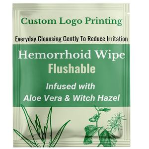Toallitas desechables con impresión personalizada, toallitas para aliviar la irritación, Aloe, avellanado, bruja - Product Image 3