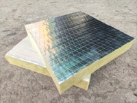 Isolation thermique de mur de four de feuille certifiée ISO d'isolation thermique de laine de roche de haute qualité avec laine minérale perforée de feuille d'aluminium