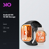 Jam Tangan Pintar Global Bands 4G Layar 2,06 Inci SL8541 2GB+16GB Slot Kartu SIM Tersembunyi Kamera Putar 200W Pengisian Daya Cepat