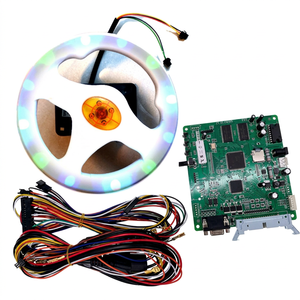 Adjustable for <b>Arcade</b> Steering Wheel with Motion Sensing for 2 Players Electric 1 Year Warranty English Language Ages 6+ - Product Image 1