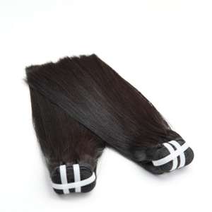 Wholesale Super Double Drawn Double Weft 100% Unprocessed Human <b>Hair</b> Straight <b>Extension</b> No Chemical - Product Image 5