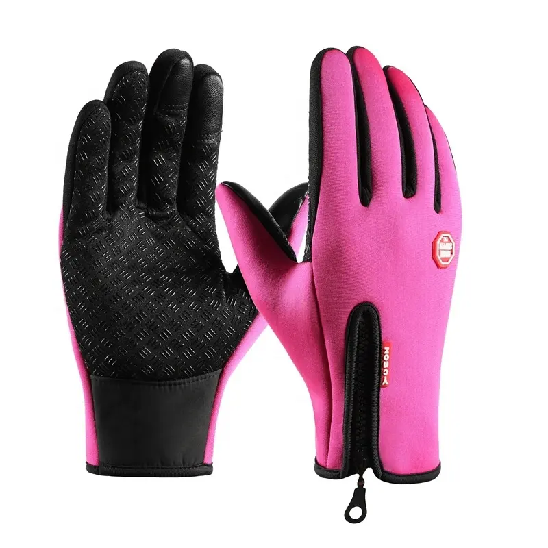 Wholesale full finger Bicycle Gloves Touch Screen Anti-skid Racing motorcycle Glove Winter Windproof Warm Cycling Gloves