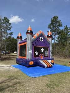 Halloween רדוף דפיקות נושא הטירה מתנפחים - Product Image 6