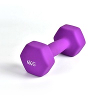 Haltères hexagonaux colorés en fonte pour la maison, ensembles de 1 kg, 2 kg, 3 kg, recouverts de caoutchouc, avec logo personnalisé pour la salle de sport et le fitness