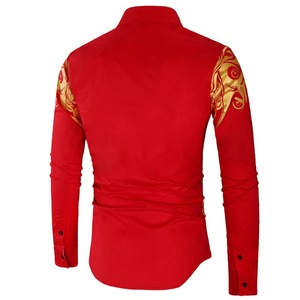 Nueva Camisa de Hombre a la Moda con Estampado Casual, un Accesorio para el Cabello - Product Image 6