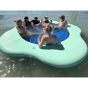 Anello Galleggiante a Forma di Fiore con Rete <span class=keywords><strong>per</strong></span> Lago, Materassino Galleggiante Resistente <span class=keywords><strong>per</strong></span> Adulti, Ideale <span class=keywords><strong>per</strong></span> Feste Estive - Product Image 5