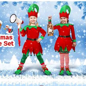 Disfraces de Papá Noel para Niños, Ropa para Fiestas Navideñas, Ropa de Duende Navideño - Product Image 3