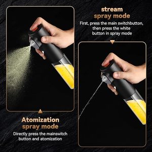 Spruzzatore di <span class=keywords><strong>olio</strong></span> d'oliva elettrico in vetro da 200ml con Spray Fine ricaricabile adatto <span class=keywords><strong>per</strong></span> friggitrici <span class=keywords><strong>ad</strong></span> <span class=keywords><strong>aria</strong></span> da cucina <span class=keywords><strong>per</strong></span> la cottura di insalate <span class=keywords><strong>per</strong></span> grigliare - Product Image 6