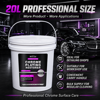 Liquide Restaurateur de Chrome en Gros 20L – Élimine l'Oxydation et la Rouille sur les Jantes Chromées, Agent de Réparation pour Surfaces Métalliques Chromées Automobiles