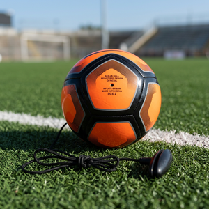 Ballon de football en PU avec cordon et poignée, 32 panneaux, cousu à la main, taille 4 standard, écologique pour enfants - Product Image 3
