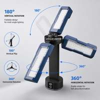 Lampe de travail LED portable étanche à 5 modes, orientable à 180 degrés, magnétique, pour mécaniciens automobiles, directement de l'usine