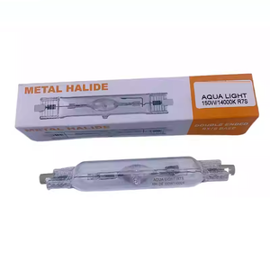 Lampe aux halogénures métalliques HoneyFly <span class=keywords><strong>150W</strong></span> 14000k/20000k <span class=keywords><strong>R7S</strong></span> Lampe halogène métallique à double extrémité Filament Projecteurs à tube de quartz pour aquarium - Product Image 1