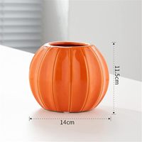 Labu Halloween vas keramik Pot tanaman bunga untuk musim gugur panen Festival, perapian, meja, dekorasi ruang tamu