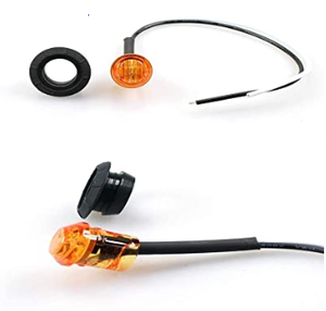 3/4 ''hổ phách Vòng <span class=keywords><strong>LED</strong></span> Bullet đèn đánh dấu phía trước phía sau <span class=keywords><strong>Side</strong></span> <span class=keywords><strong>LED</strong></span> Đèn đánh dấu cho xe tải xe van Pickup ATV thuyền - Product Image 3