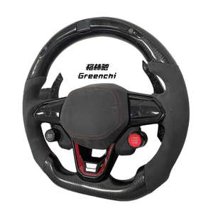 Utilisé pour Volkswagen <span class=keywords><strong>Golf</strong></span> 8 <span class=keywords><strong>GTI</strong></span> MK8 Modification du volant et mise à niveau R8 Bouton Diode lumineuse Volant en fibre de carbone - Product Image 3