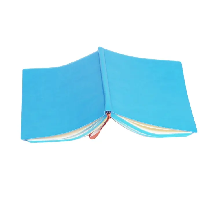 Diario de cuaderno de cuero PU con cubierta suave colorida personalizada Promo
