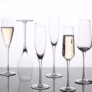 Copas de Cristal Personalizadas de Lujo, Libres de Plomo, para <span class=keywords><strong>Vino</strong></span> Dulce, <span class=keywords><strong>Vino</strong></span> Espumoso y Cócteles, de Color Sólido y Diseño Minimalista - Product Image 2