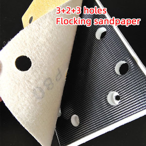 Disco abrasivo amarillo Rectangular para amoladora, hoja de Flocado de papel de lija, 95/100 MM, adecuado para FESTOOL, 180 Uds. - Product Image 2