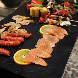 Venta al por mayor HONGYI HYKD01 antiadherente carbón barbacoa parrilla Mat multifuncional hornear y cocinar accesorios de horno de cocina - Product Image 6