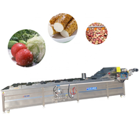 Qiangda Elektrische Commerciële Plc Gestuurde Fruitgroenten Blancheermachine Omvat Pomp Aardappel Tomatenschiller Wasmachine Voor