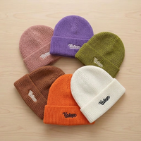 Beanies personnalisés en laine mérinos épaisse et thermique, luxueux et chauds, avec logo brodé, bonnets tricotés, toques, bonnets de ski
