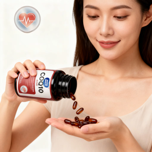 OEM/ODM Capsules de <span class=keywords><strong>coenzyme</strong></span> <span class=keywords><strong>Q10</strong></span> de haute qualité en gélules molles Santé cardiaque et complément alimentaire pour adultes Améliore l'immunité Non destiné aux femmes enceintes - Product Image 3