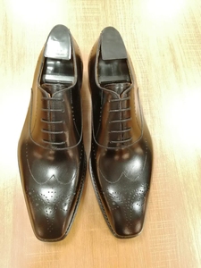 Chaussures habillées pour hommes en cuir de vache faites à la main de luxe Goodyear Chaussures de bureau formelles pour hommes Chaussures de <span class=keywords><strong>mariage</strong></span> pour hommes - Product Image 4