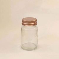 En vrac 38mm 38 410 Capuchon d'extrémité à vis couleur cuivre Capuchons en aluminium pour bocaux à capsules