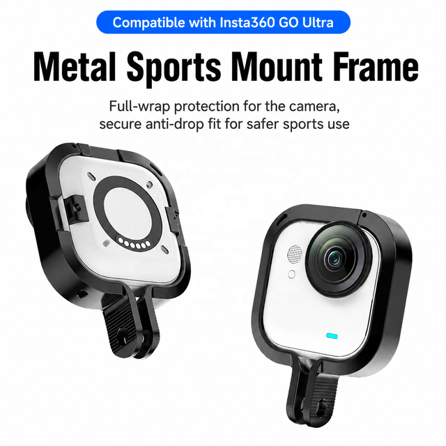 Insta360 GO Ultra Aluminum Alloy Protective Cage, Metal Sports Mount Frame with Thumb Screw for Action Camera