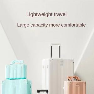 Retro Estilo Grande Capacidade Viagem Caixa Nova Universal Masculino Estudante Durável Senha Bagagem Caso Rodas Poliéster Moda para - Product Image 3