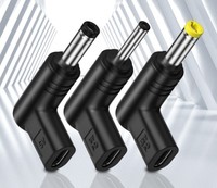 Convertisseur USB C vers DC 5V 9V 12V |   Ensemble de 6 connecteurs DC |   Adaptateurs Type C vers 6 prises DC pour routeur, haut-parleur, LED |   PD 6 pièces/ensemble