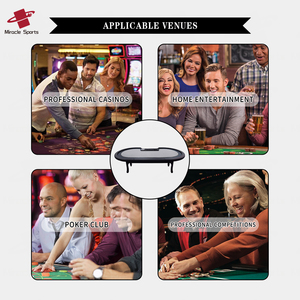 Sòng Bạc chuyên nghiệp cấp 94-inch Poker bảng cho 10 người chơi tùy biến cho giải trí & Câu Lạc Bộ cờ Bạc - Product Image 6