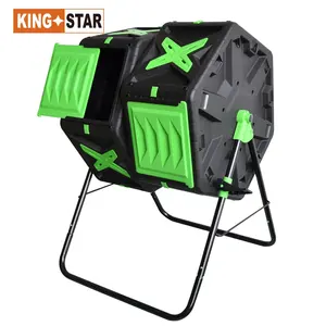 Nhà Bếp Kết Hợp ROTO Bằng Nhựa 32GALLON 120L Nhà Trang Trại Làm Vườn Nhà Ủ Sinh Bền Vững Thân Thiện Với Môi Trường